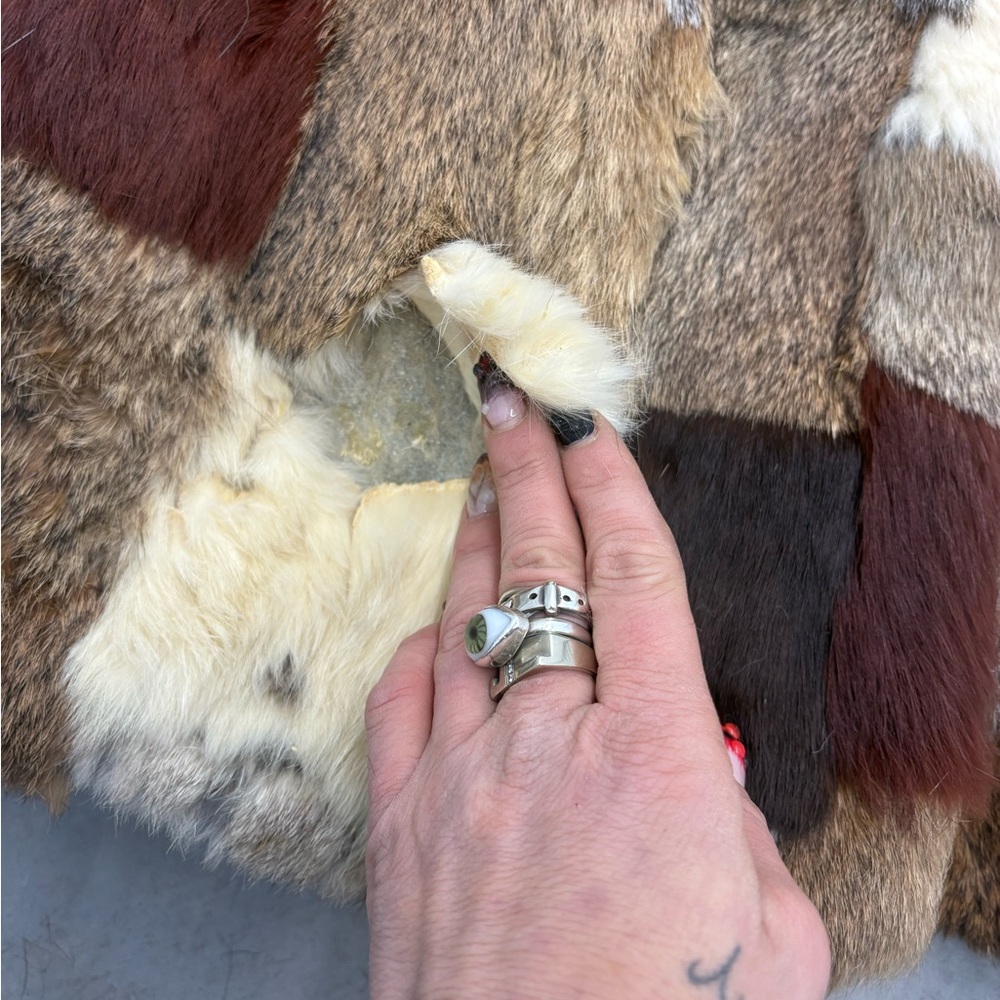 Patchwork Fur Coat - Picture 3 of 3
